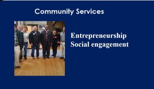 Entrepreneurship and social engagement community services